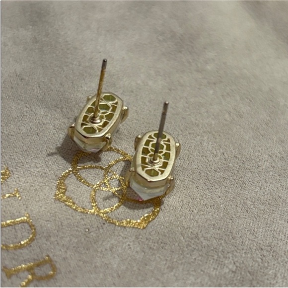Kendra Scott Ever Earrings Kendra Scott Earrings Dichroic Glass Gold - Picture 10 of 10